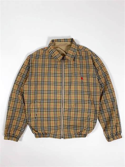 Vintage Burberry London Harrington Reversible Jacket Nova 